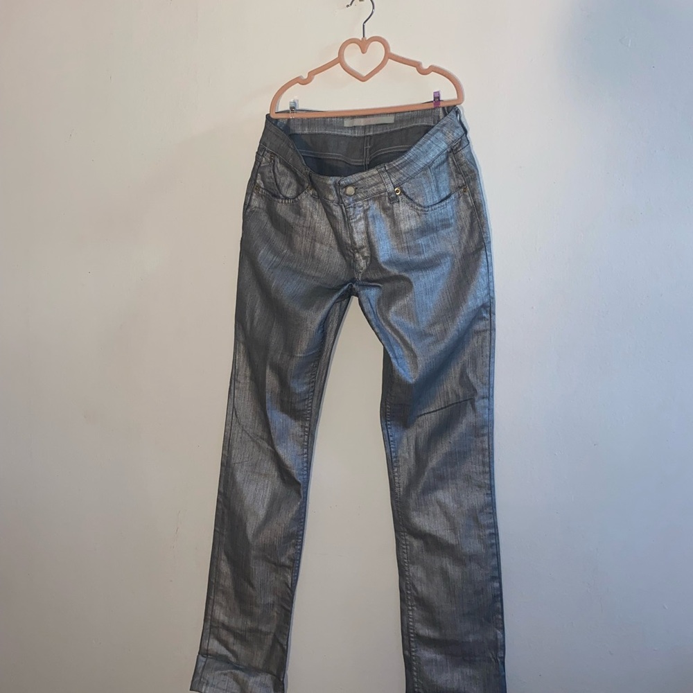 SUPERFINE Gray Skinny Jeans